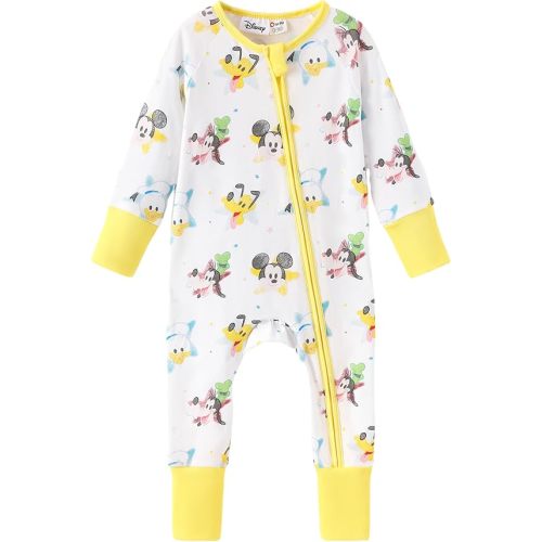 Disney Mickey Baby Organic Cotton Zipper Footie