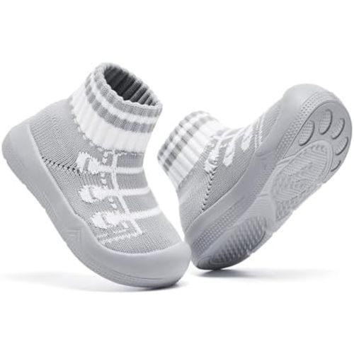 Engtoy Baby Shoes Baby Sock Shoes Baby Walking Shoes Infant Non-Slip Breathable Slippers with Soft Rubber Sole Baby Boys Girls Slip On Sneakers