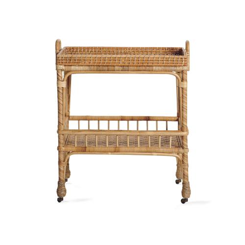 South Seas Rattan Side Cart