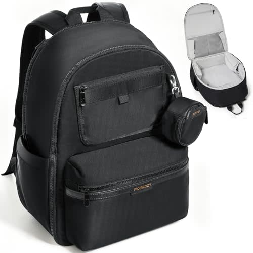 Momcozy GoEase Diaper Bag - Stylish, Durable & Waterproof Baby Bag with Multi-Pockets, Laptop Compartment, Changing Pad & Stroller Straps, Travel Baby Essentials for Moms,Dads,Work, Maternity