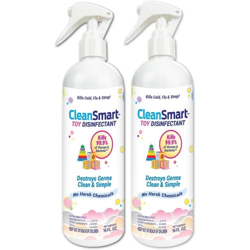 CleanSmart Toy Disinfectant, Hypochlorous Acid Spray, 16 oz (2 pack)