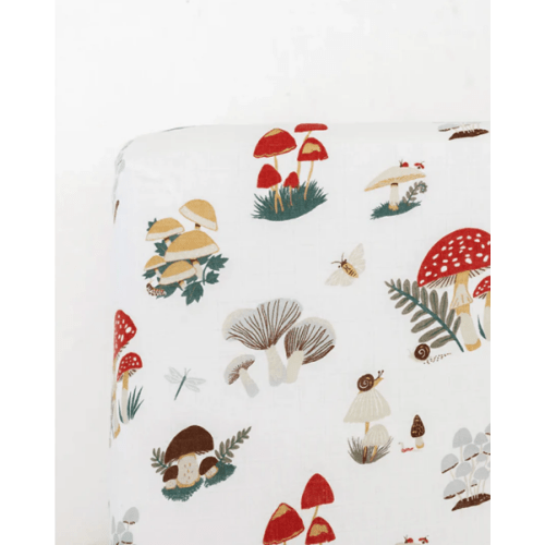 Clementine Kids Mushroom Crib Sheet