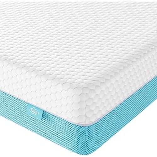 TeQsli Crib Mattress, Memory Foam Toddler Mattress with Breathable Washable Cover, Standard Size Baby Mattresses for Crib: 52 x 27.6 x 4.5 Inch