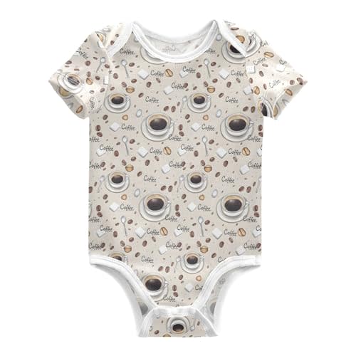 Baby Bodysuits Short Sleeve 100 Money Pattern Unisex Baby Onesie Cotton Clothes