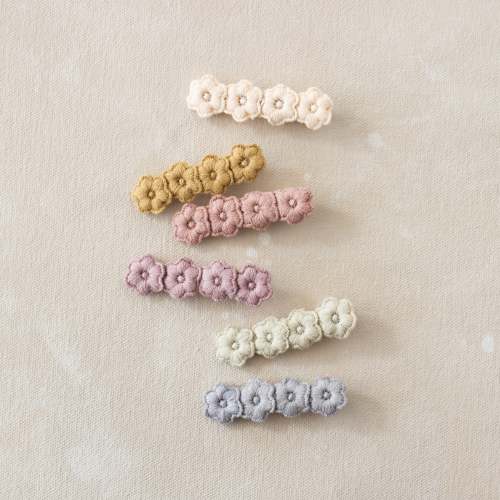 Fabric Flower Clips