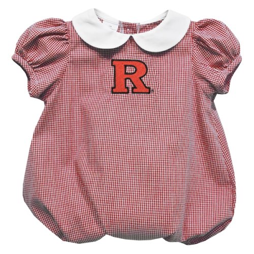 Rutgers Scarlet Knights Vive La Fete Girls Infant Puffy Bubble Dress - Scarlet
