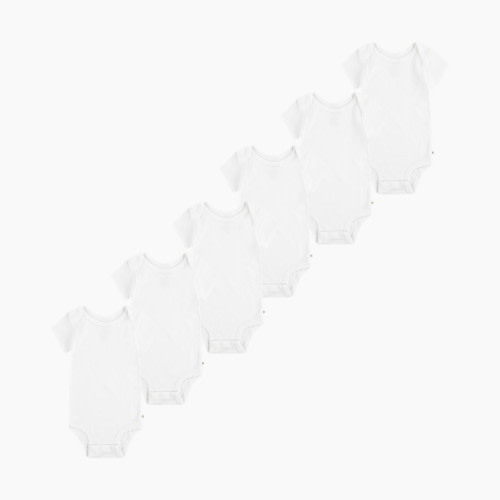 Huggies Basic Bodysuit (6 Pack) - Bright White, 0-3 M