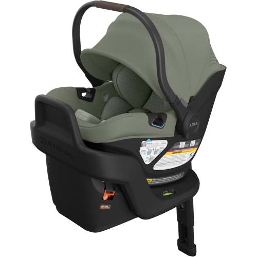 UPPAbaby Aria V2 Infant Car Seat + Base - Evelyn (Meadow Green)