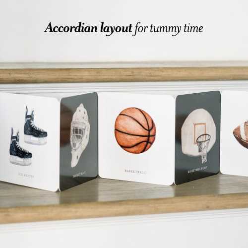 Baby's Tummy Time Sports:  High-Contrast Fine Art for Visual Stimulation (Baby Shower Gifts)