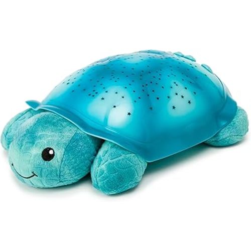 Cloud b Comforting Nightlight Star Projector w/ Soothing Sounds | Gentle Brightness | 3 Colors | Auto-Shutoff | Twinkling Twilight Turtle Aqua