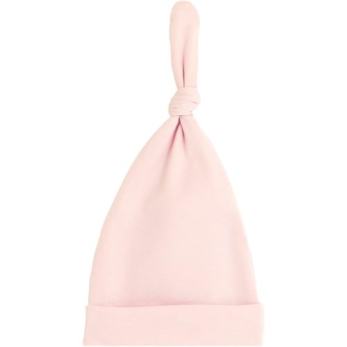 BABYGIZ Newborn Hat 0–6 Months, Soft Cotton Infant Beanie with Knotted Top for Baby Girls & Boys, Hospital Hat (1 Pack)