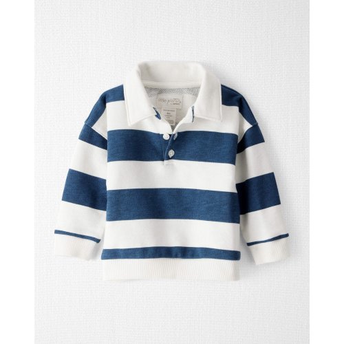 Baby Organic Cotton Henley Top in Stripes - Little Planet | Carter's