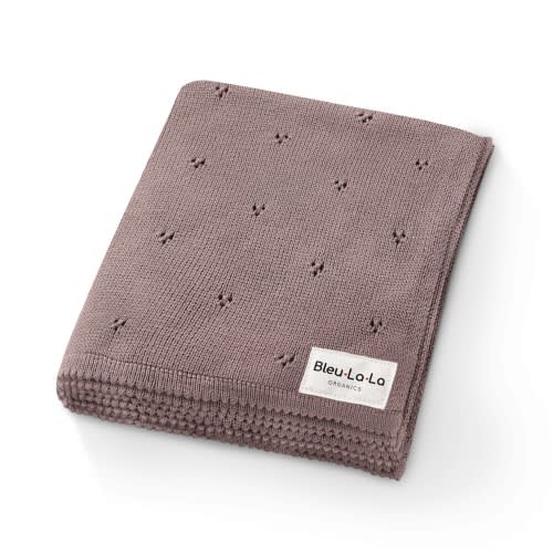 Pointelle Swaddle Receiving Baby Blanket