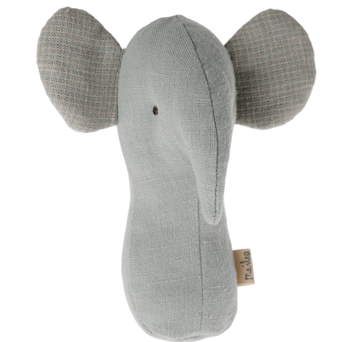 Lullaby Friend Rattles, Elephant - Light Dusty Blue
