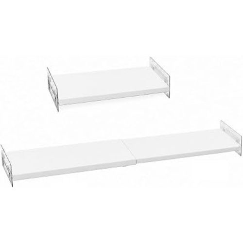 Expandable Closet Shelf Organizer, Adjustable Shelves, Medium 2Pack