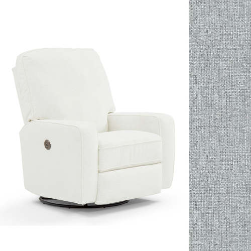 Storytime by Best Chairs Bilana Power Swivel Glider Recliner - Dove 21553B