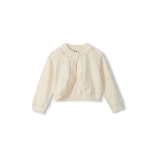 Kids' Pointelle Knit Cardigan