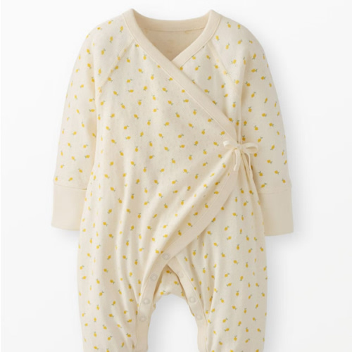 Baby Pointelle Crossover Romper | Hanna Andersson