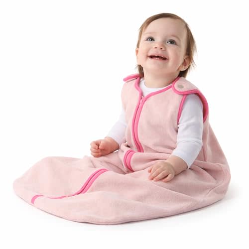 baby deedee Sleep Nest Fleece - Fleece Sleep Sack 1.2 TOG | Patented shoulder snaps and full-length zipper support easy dressing and diaper changes for cooler routines