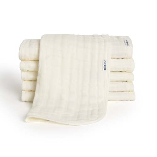 6-Pack Baby Neutral Vanilla Muslin Burp Cloths – Gerber Childrenswear