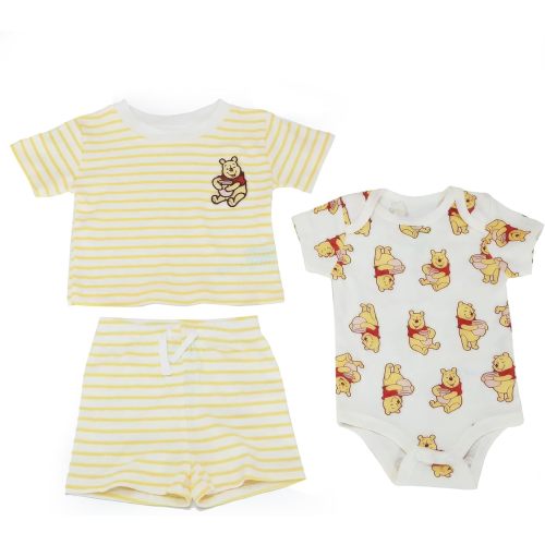 Magic Threadz Disney Clothes Baby Boys 3-Piece Short Set – Mickey, Pooh, Simba, Dumbo, & Spiderman Outfit Set (0M–9M)