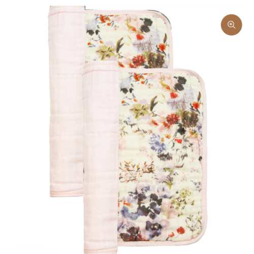 Cloud Muslin™ Burp Cloth 2 Pack - Nellie/Blush
