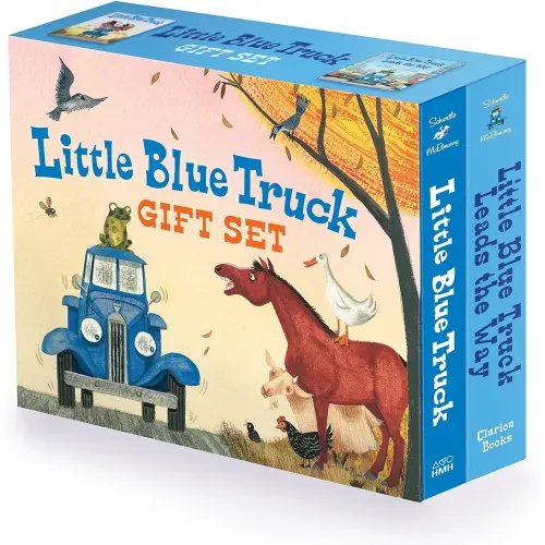 Little Blue Truck 2-Book Gift Set: Little Blue Truck Board Book, Little Blue Truck Leads the Way Board Book