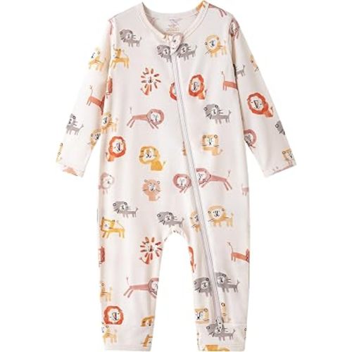 Baby Zippered Rompers Newborn Pajamas Sleepers Long Sleeve Jumpsuits Infant Zipper Romper-Viscose from Bamboo
