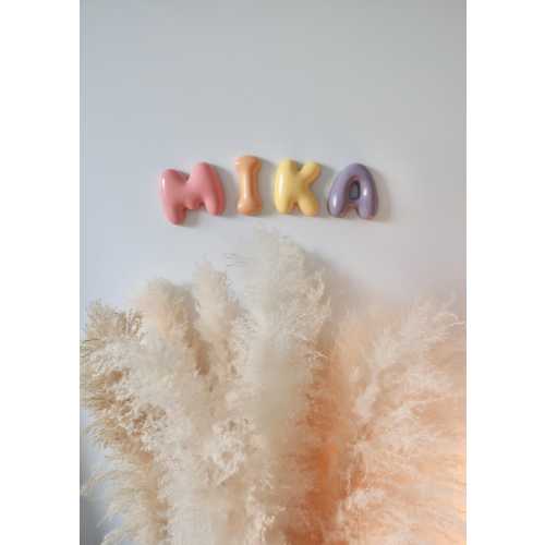 Custom Bubble Letters Name Sign Nursery Decor Baby Shower Gift