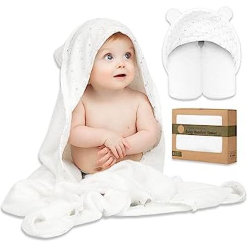 Baby Hooded Towel - Bamboo Baby Towel by KeaBabies -Organic Bamboo Towel -Baby Bath Towel with Hood for Girls, Babies, Newborn Boys, Toddler(KeaStory)