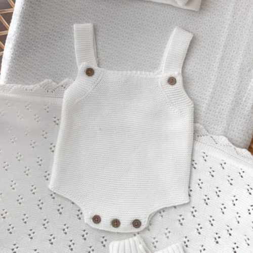 Sleeveless Romper - Milk