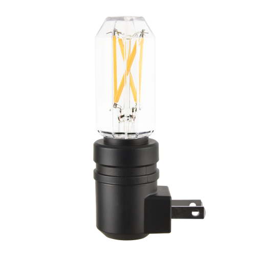 Better Homes & Gardens 4.25" Vintage LED Night Light, Soft White, Dusk to Dawn Auto ON/Off, Plug-in