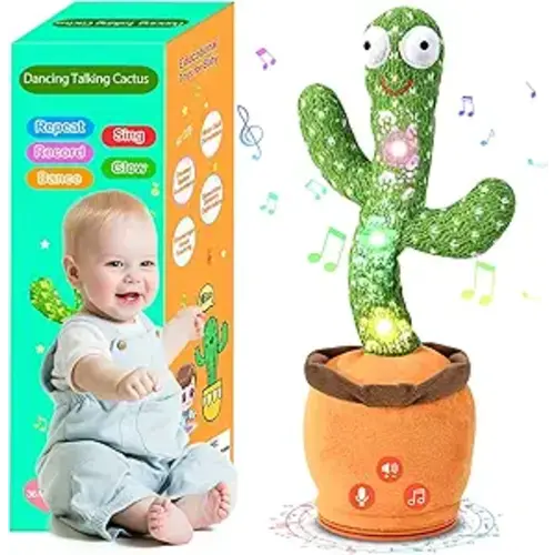 Easter Basket Stuffers for Toddler Boys Kids Baby Toys 0-6 3-6 6-12 12-18 Months Dancing Talking Cactus, Toddler Boys Girls Gifts for 2 3 4 5 6 7 8 9 10 Month Old Baby Toys for 1 Year Old Boy Girl