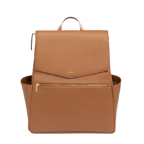 Leather Diaper Bag Backpack, Large Capacity with Insulated Pockets | Freshly Picked