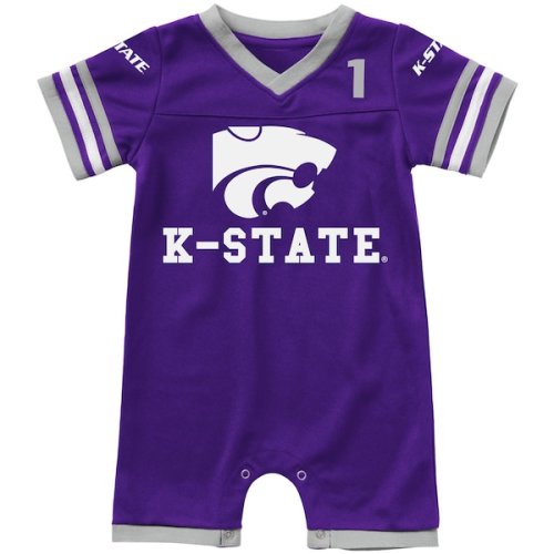 Kansas State Wildcats Colosseum Newborn & Infant Bumpo Football Logo Romper - Purple