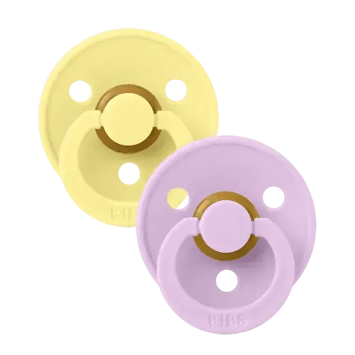 Colour Pacifiers 2 Pack - Sunshine/Violet Sky