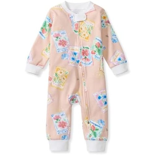Burt's Bees Baby Unisex Sleep and Play Pajama, Footless One-Piece Zipper PJ
