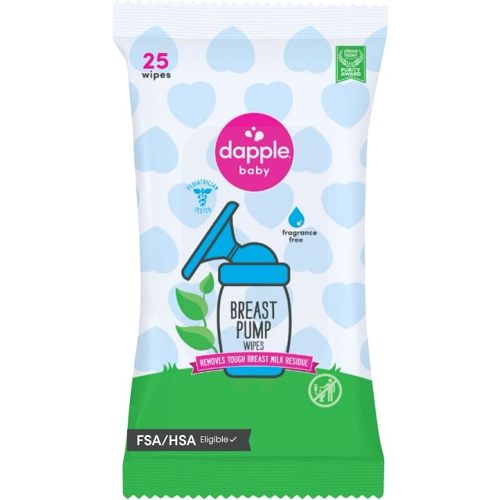 Dapple Baby - Breast Pump Wipes, Wipes Pouch - 25 Count (Pack of 1)