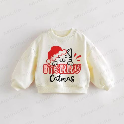 MERRY CATMAS Baby Toddler Sweatshirt