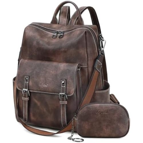 AGLOD Backpack Purse for Women PU Leather Back Packs Designer Ladies Shoulder Bag Fashion Faux Work Travel Handbags