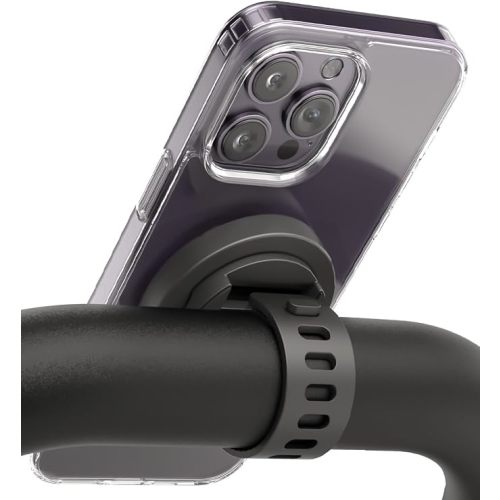 ENCASED Grip-X Magnetic Bar Mount, Compatible with MagSafe - Phone Holder for Gym, Home Fitness Bikes, Workout Equipment, Stroller and Cart Handlebars (iPhone 18, iPhone 17, 16, 15, 14, 13 Series)