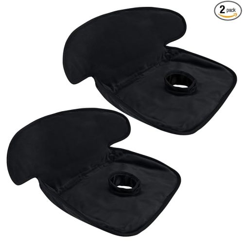 INFANZIA Dry Seat, Car Seat Protector Waterproof Carseat Liner Potty Training Toddlers, Baby and Infants, Piddle Pad for Carseats Strollers (Black, 2 Packs