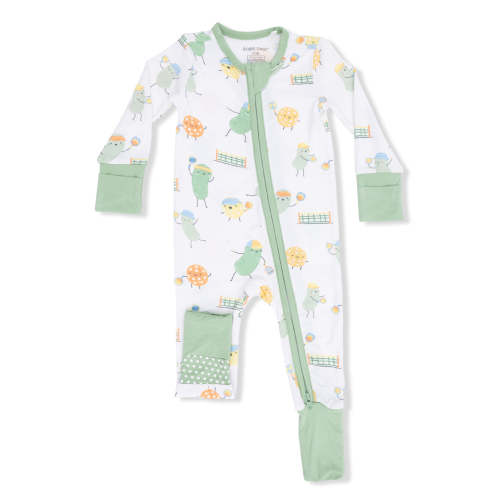 2-Way Zip Romper, Pickles Playing Pickleball