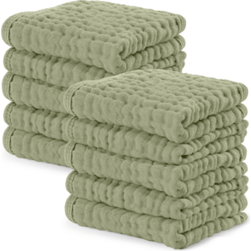 Muslin Washcloths - Pack of 10