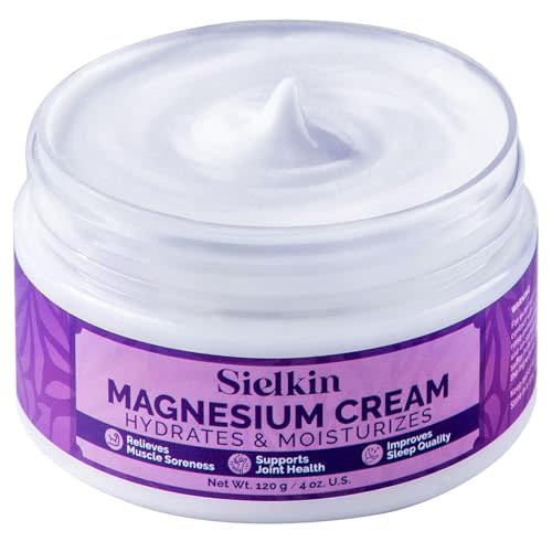 Topical Magnesium Lotion Leg Cream: Organic Magnesium Body Butter for Sweet Sleep/Leg Cramps/Feet/Arms/Chest Muscle Pain Relaxtion- Calm Moisturizing Cream - Day and Night Fast Absorption 3.5 oz
