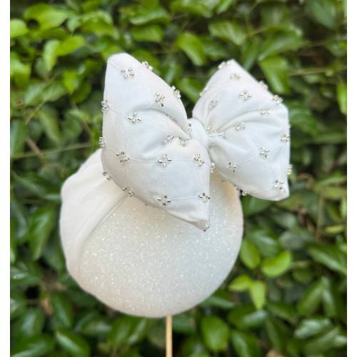 Baby Headband, Big Bow Baby Headband, Puffy Bow Baby Headband, Puffy Minnie Bow, baby Christening Bow, Baby Minnie Headband, Baby Head Wrap