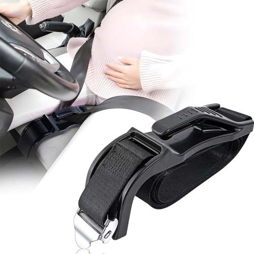 Pregnancy Bump Strap Seat Adjuster, Maternity Belt for Safe Comfortable Driving, Protect Unborn Baby, Universal Fit