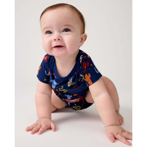 Blue Rancher Roundup Pocket Bodysuit | Little Sleepies