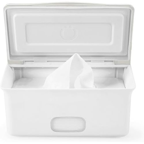 Ubbi Baby Wipes Dispenser with Weighted Plate, Oat