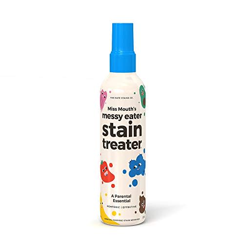 Miss Mouth’s Messy Eater Non-Toxic Baby and Kids Stain Remover for Clothing, Carpet, Fabric, and Upholstery. Kid Tested and Mom Approved (120ml, 4 oz Spray Bottle)